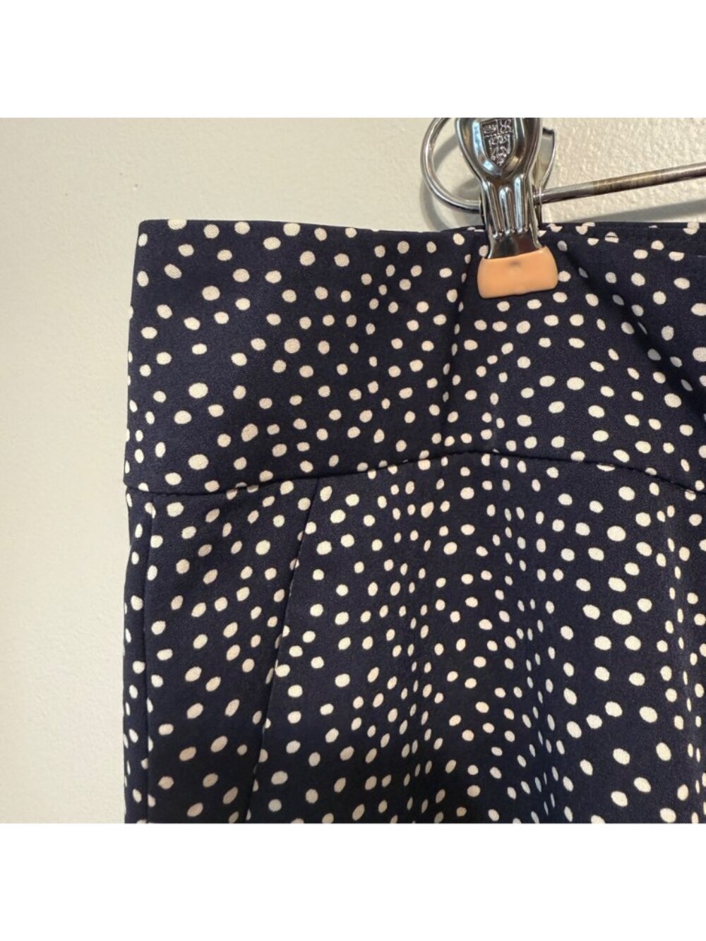 NWOT Jessica London Womens Polka Dot Capri Pants Size 24 Navy & White - Picture 4 of 7
